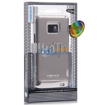 摩米士（MOMAX）三星 Galaxy S2 i9100 /9108/9188/9100G 闪亮金属壳 金属银 附送原厂防指纹保护膜