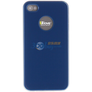 优乐（U.love）ICL01 iphone4超薄保护壳 保护套（赠高清膜） 宝蓝