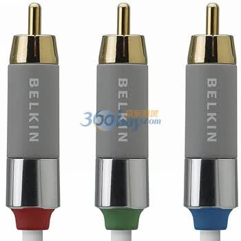 贝尔金（BELKIN）AV10034-06-WHT 分量视频线 1.8米