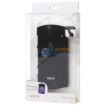 洛克(ROCK)索尼爱立信Sony Ericsson MT15 手机背壳 保护套(黑色 超薄)