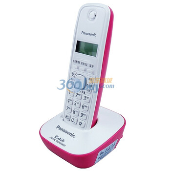 松下(Panasonic) KX-TG12CN-1 2.4G 数字无绳电话机（时尚粉）