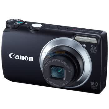 佳能（Canon） PowerShot A3300 IS 数码相机 黑色（1600万像素 3.0寸液晶屏 5倍光学变焦 28mm广角）