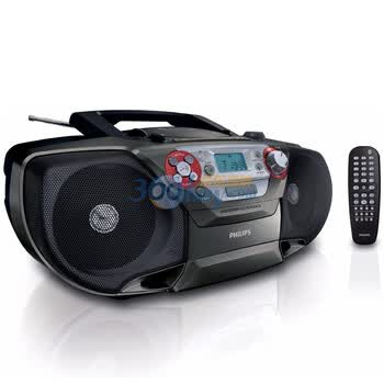 飞利浦（PHILIPS）AZ5740/93 DVD 唱机 USB 磁带CD 唱机收录机 银黑色