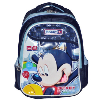 Disney迪士尼米奇涤纶小学生双肩书包SM80222藏青