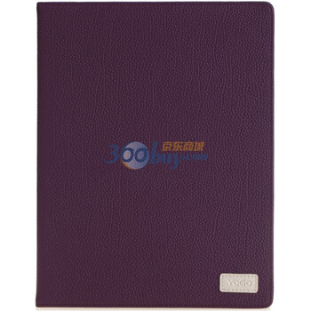 悠果（YOGO）Omnibook ipad2 三角度可调节支架式真皮保护套 紫色