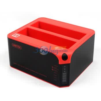 优越者 Y-3022 USB3.0双硬盘底座支持3.5寸/2.5寸SATA3硬盘克隆、对拷、3TB*2、LED显示