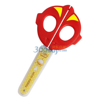 得力（Deli）6033-超级战士学生剪刀（颜色随机发）