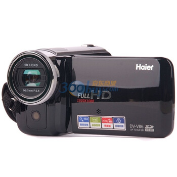 海尔（Haier） DV-V86数码摄像机（黑色）