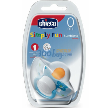 chicco智高天然橡胶安抚奶嘴蓝色0个月以上 C00071253010000