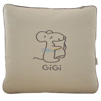 GiGi 聚酯纤维中空棉抱枕被G-1070（杏色）