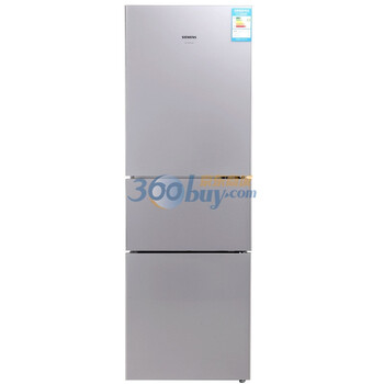 西门子（SIEMENS） KK28F73TI 277升 晶影玻璃门系列 三门冰箱 （雪域白）