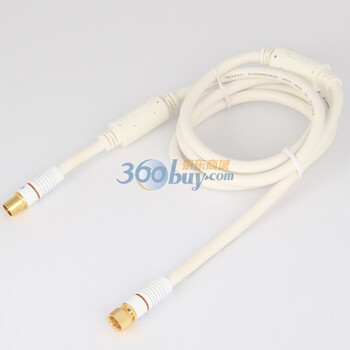 飞利浦（PHILIPS）SWV7132W/93 高清高保真电视同轴线 白色 1.5米