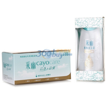 采幽私处沐浴露深层养润型70ml+采幽特别部位专用净肤湿巾18片装