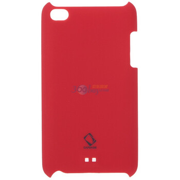 卡登仕（Capdase）苹果 touch 4 极薄背壳（红色）保护套+支架+贴膜