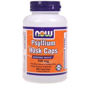 美国NOW天然植物纤维胶囊 Psyllium Husk 120g