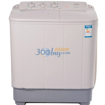 美的 (Midea) MP65-S606 6.5KG 双桶洗衣机 白