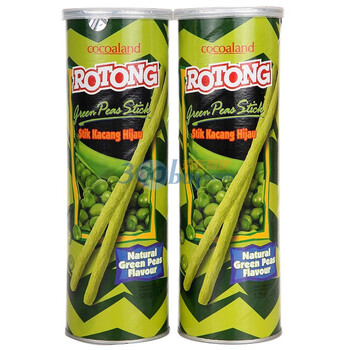 马来西亚乐一百香脆青豆棒125g*2筒
