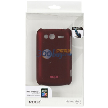 洛克（ROCK）HTC G13 Wildfire S A510e 手机背壳 保护套（酒红色 超薄）