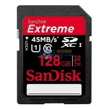 SanDisk（闪迪）128GB Extreme至尊极速SDXC存储卡（class10）45MB/S