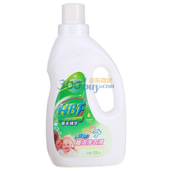 HBF香艾草草本精华婴儿柔护超浓缩洗衣液(瓶装)1000ml