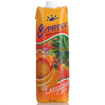 Cyprina塞浦丽娜热带果汁1L*4盒