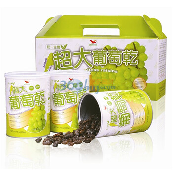 中国台湾President统一生机超大葡萄干礼盒1362g