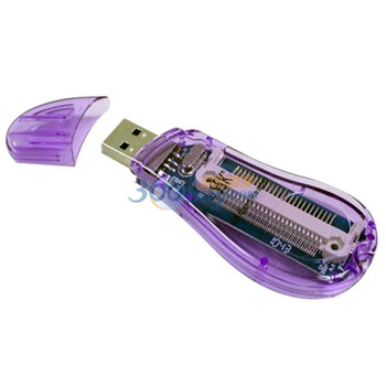 飚王（SSK） 水晶CF读卡器 SCRS030紫色