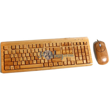 奔步（BAMBOO）T3Q108-NN 全竹有线键鼠套装 竹子本色