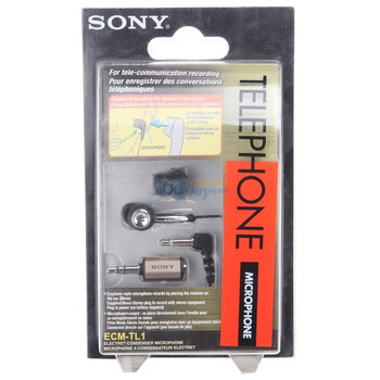 索尼 （SONY） ECM-TL1 驻极体电容麦克风 黑色