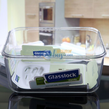 三光云彩glasslock韩国进口钢化玻璃饭盒微波炉碗保鲜盒密封便当盒 MHRB600/6000ml