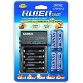 瑞能（RUIEN） RM4-803-2700“标准充”（ 配4支2700mnh 5号镍氢电池）