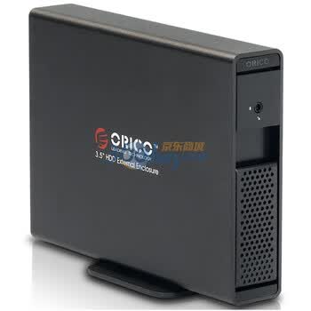 奥睿科（ORICO）7619us3 全铝免工具3.5寸超薄移动硬盘盒 黑