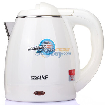 立客(LIKE) LK-S1201 炫彩不锈钢电水壶 1.2L 防干烧 白色