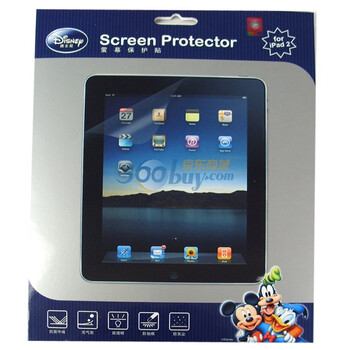 迪士尼（Disney） BHIPAD2FXD IPAD 2专用三层液晶保护膜 磨砂型（适用于苹果IPAD 2）