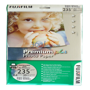 富士（FUJIFILM）喷墨A4 光面相纸 20张/包