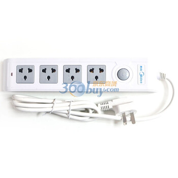 美的（Midea） 插座M5C04L1.8-A1 4孔线长1.8米