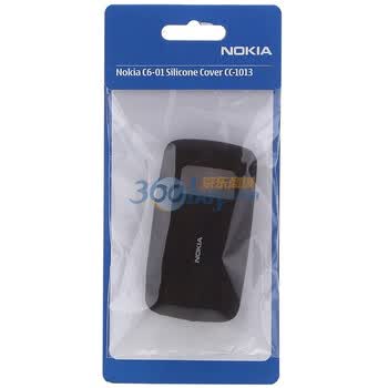 诺基亚（Nokia）CC-1013 原装硅胶套 适用于诺基亚C6-01 黑色