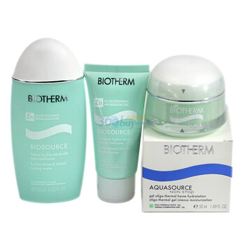 Biotherm碧欧泉矿泉爽肤三件套(洁面50ml+水125ml+水份露50ml)