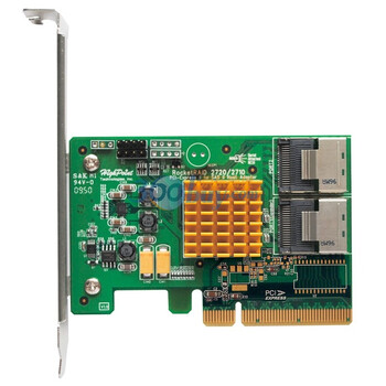 HighPoint（火箭）Rocket2720SGL(SAS6Gbps扩展卡)支持PCI-E 2.0 X8/8个SAS/SATA硬盘接口