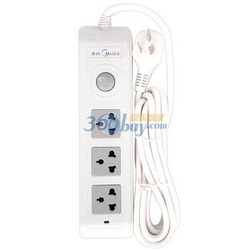 美的（Midea)M5系列 M5C03L1.8-A1 3位3孔线长1.8米 软包装