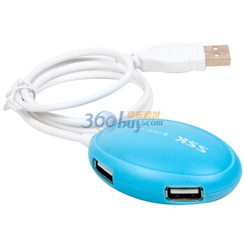 飚王（SSK）SHU017 USB2.0四口飞梭HUB 蓝色