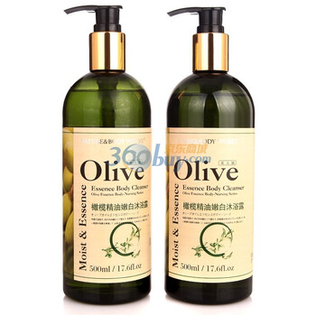 生活良品橄榄精油嫩白沐浴露500ml*2