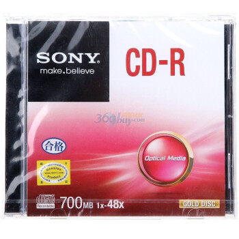 索尼（SONY）CD-R 48X 单片厚盒装