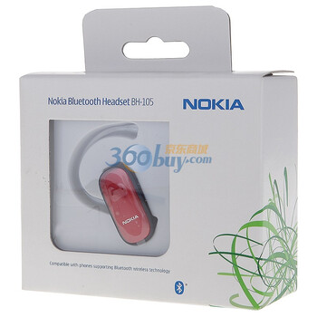 诺基亚（NOKIA）BH-105（红色） 入耳式蓝牙耳机