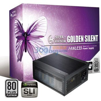 振华（SUPER FLOWER）白金静蝶500W（SF-500P14FG）电源（80plus白金牌 主动式PFC）