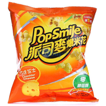 中国台湾Pop-Smile派司麦爆米花巧达起士口味45g*2袋
