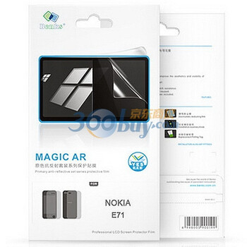 邦克仕（Benks）Magic AR原色抗反射套装系列保护贴膜(诺基亚 Nokia E71 贴膜)