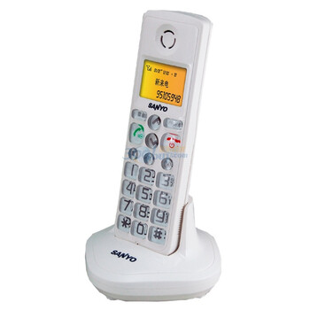三洋（SANYO ）TEL-DA600  2.4G  数字无绳电话机 全中文菜单（象牙白色）