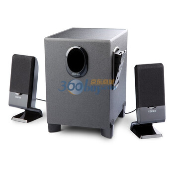漫步者（EDIFIER） R102PF 集成USB/SD/FM、高性价比的入门级2.1多媒体有源音箱 黑色