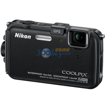 尼康（Nikon） COOLPIX aw100s 便携数码相机 黑色（1602万像素 3寸屏 5倍光变 28mm广角 GPS）